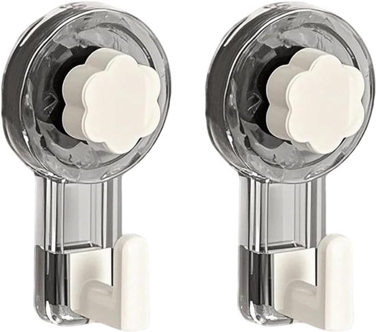 Extra sterke zuignap haak voor handdoeken, eenvoudig te bevestigen zonder boren, ideaal voor badkamer en keuken, sterke grip op glas, tegels en metaal