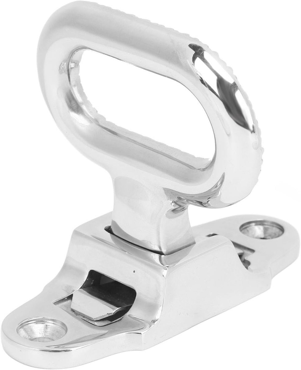 SnelShoppen - Vouwbare Masttrap, 316 RVS Spiegelgepolijst Inklapbare Veiligheidstrap, Antislip Diamantprofiel Boot Masttrap, Handige Opening, Universe