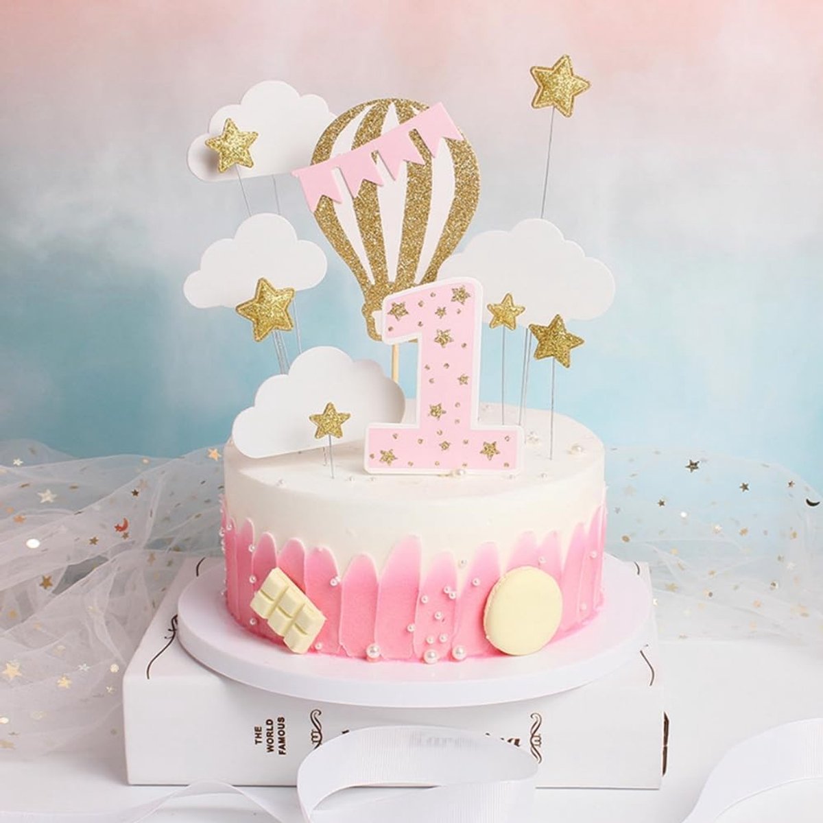 Birthday cake decorating cake lid birthday cake lid cake lid cake lid birthday party cake lid cloud three-color hot - ShopVlot