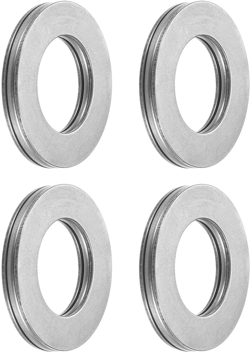 SnelShoppen - 4 Stuks As Rollenlagers - 20mm Bore x 35mm OD x 2mm Dikte - Hoogwaardige Chrome Staal met 65 Mn Wasmachines voor Transportapparatuur