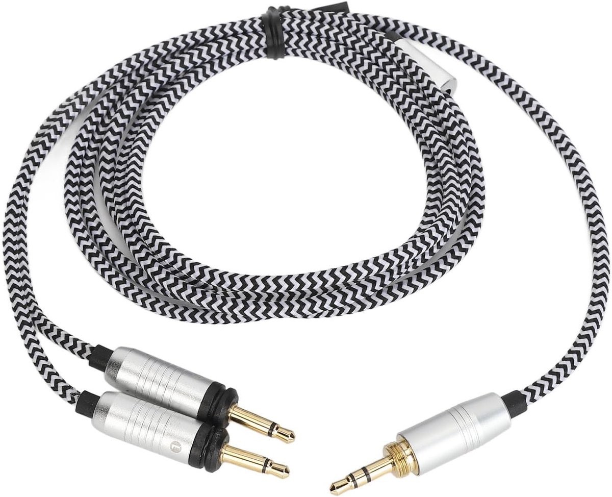 SnelShoppen - Hoofdtelefoon Kabel Geluidskabel 3.5 Mm voor Focal Elegia, Glear MG, Celestee, Stellia, Elear, Clear, Radiance Hoofdtelefoons - 130 Cm P