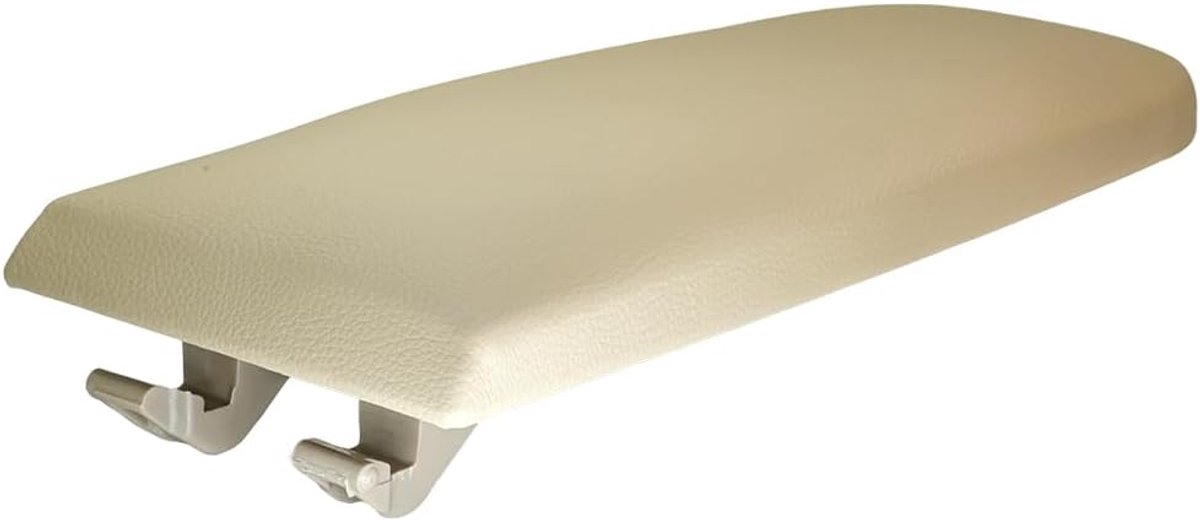 SnelShoppen - Armsteun Cover Middenconsole Cover Kap voor Jetta Golf MK4 Polo Passat Skoda Octavia, Leer (Beige) - Duurzaam en Stijlvol