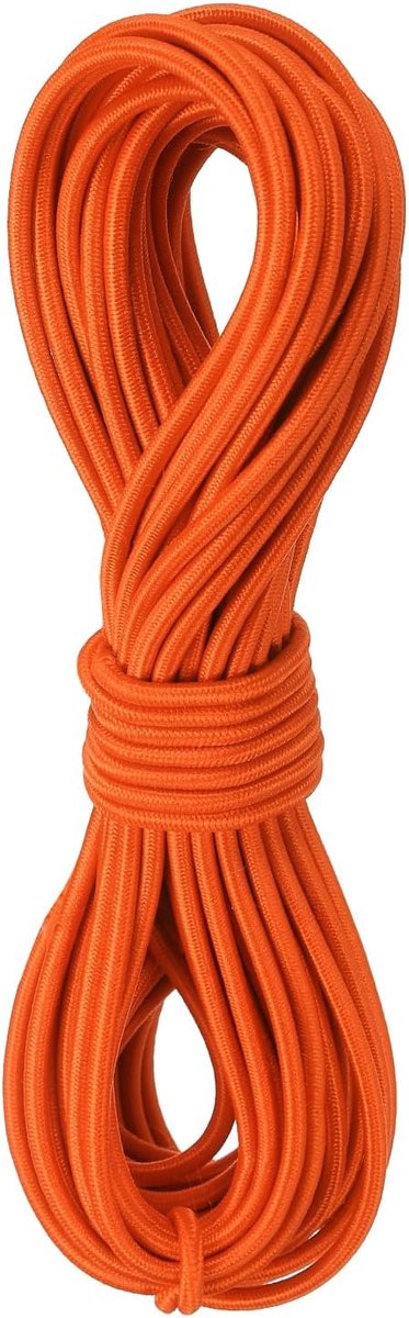 SnelShoppen - Elastisch Koord Stretch Touw 2.8mm 11m Lang Rubber Touw - Oranje voor Naaiwerk, Kamperen, DIY Creaties, Kralenkettingen, Buitenactivitei