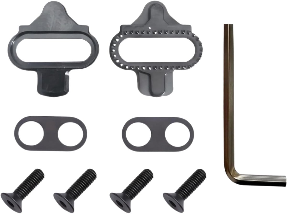 SPD Bicycle Cleats Compatible with Shimano SPD SM-SH51, 2-Hole Click Pedals Set for Mountain Bike, Indoor Cycling - ShopVlot