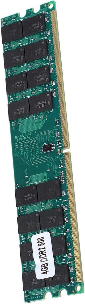 SnelShoppen - High Performance DDR2 Geheugenmodule 4GB 800MHz - Snelle Dataoverdracht 240-pins DDR2 Geheugen - Geschikt voor Gaming en Multitasking