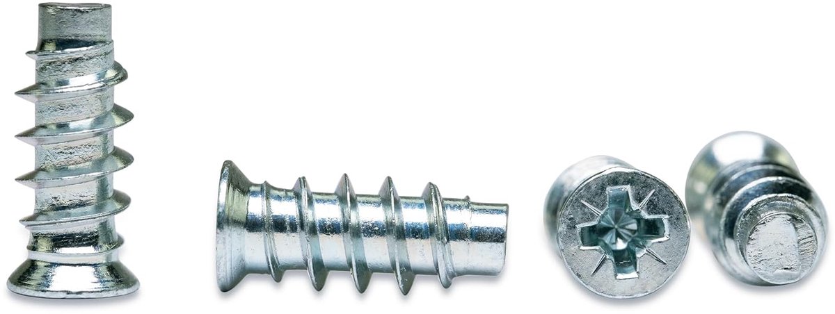 SnelShoppen - Euroschrouwen 50 Stuks Rvs Meubel Schroeven voor Ladegeleiders, Speciaal Schroef 6.3x16, Roestvrij, Stabiel, Voor Vochtige Ruimtes