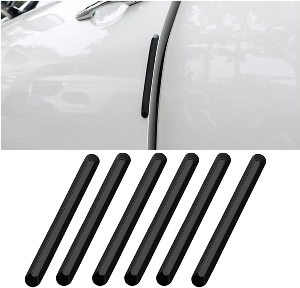 SnelShoppen - 2 Stuks Deurrandbeschermer, Krasbestendige Deurrand Cover, Stootrand Stickers voor Auto Deuren, Stofdicht, Anticolisie, PVC Materiaal
