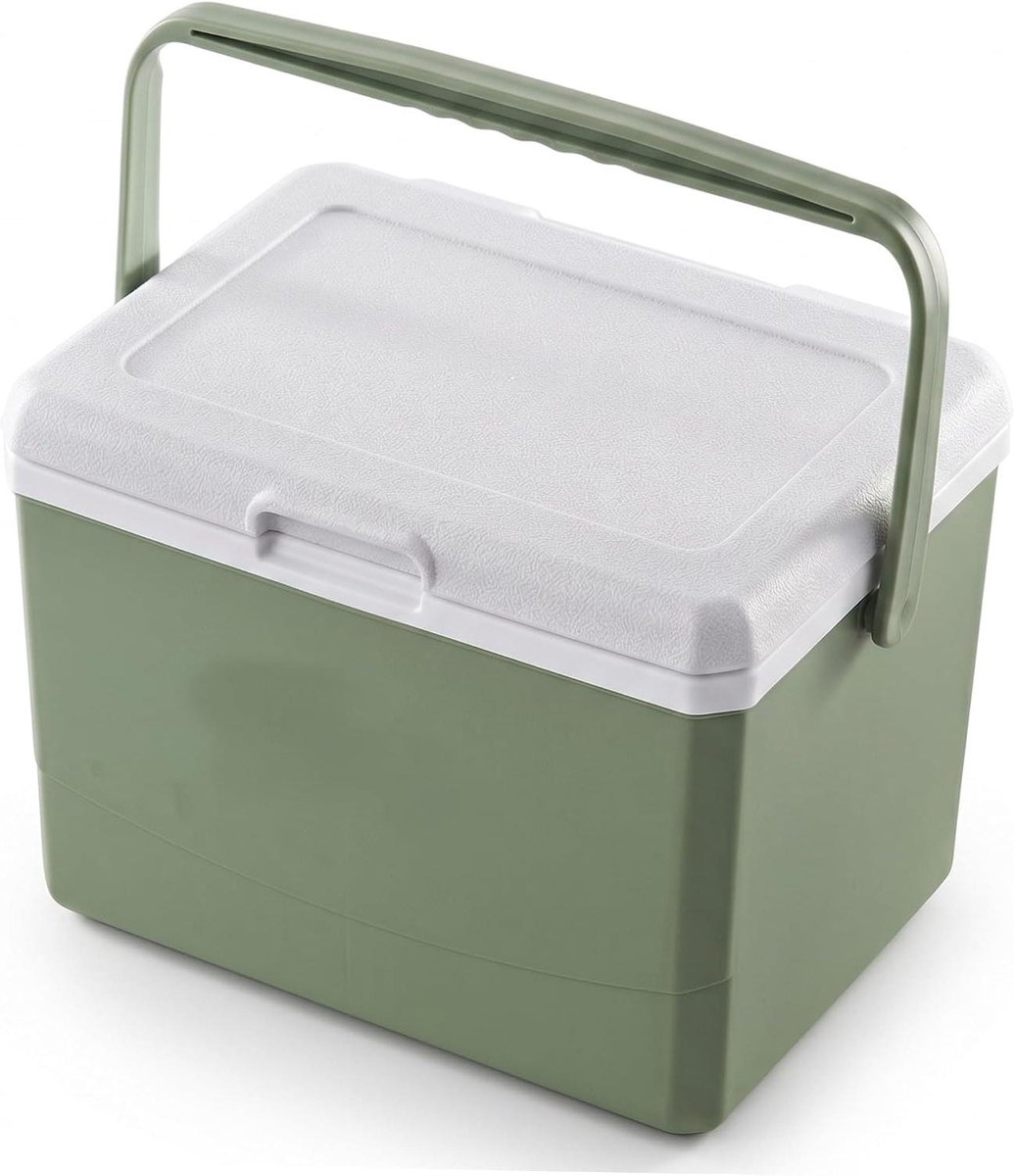 Mini Koeler - Kleine Koelbox IJsbox - Buitenactiviteiten Koelen - 12 Uur Koude Retentie - 5 Liter - Groen