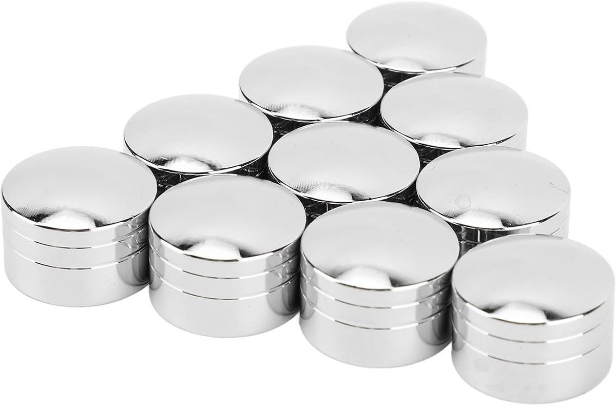 SnelShoppen - Motorfiets Boutafdekkappen 10 Stuks Aluminium Beschermende Schroefdeksel voor Motor, Hoge Sterkte, Vibration Bestendig, Diverse Kleuren