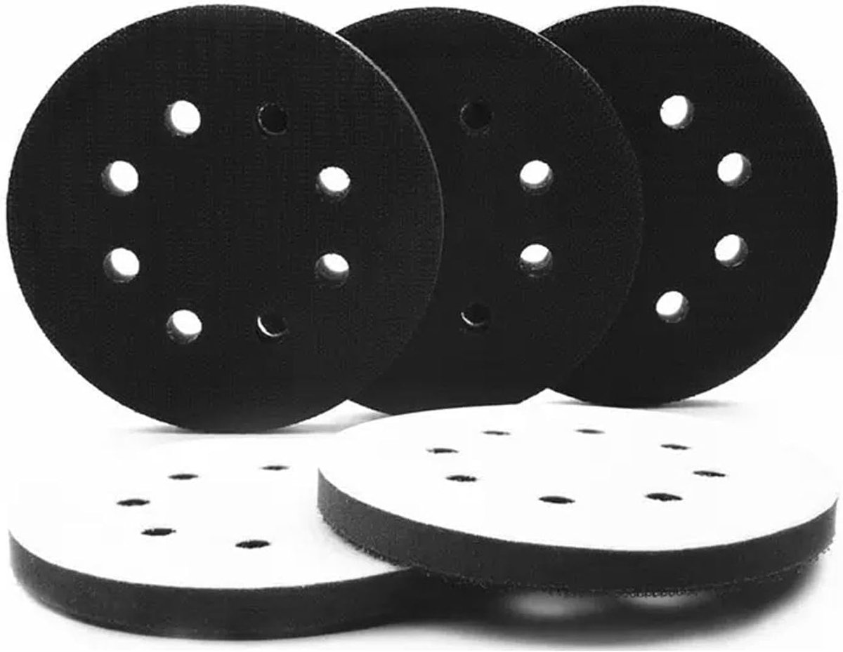 Schilderspad 125mm - Zacht sponsmateriaal - Schokabsorberend en geluidsreducerend - Ideaal voor schuren - ShopVlot