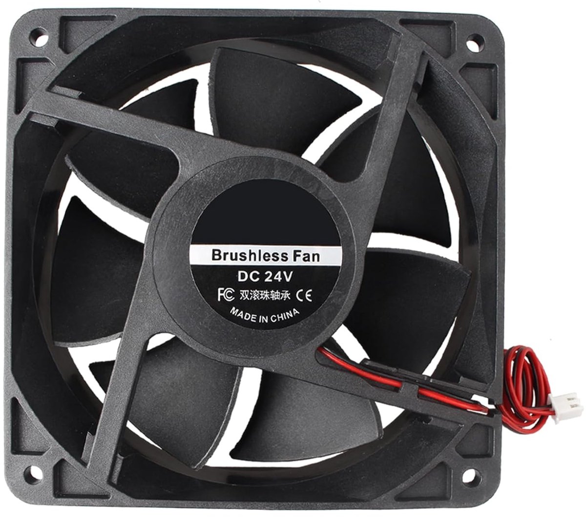 Koelventilator 120 x 120 x 38mm - 24V DC - Brushless - Geschikt voor 3D printers en PC's - ShopVlot