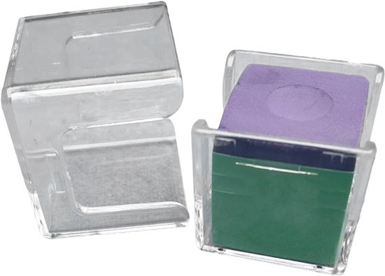 Poolkeu Krijtdoos - Krijt Opberger - Biljart Accessoire - Duurzaam Acryl - 32 mm - Helder — afbeelding 5