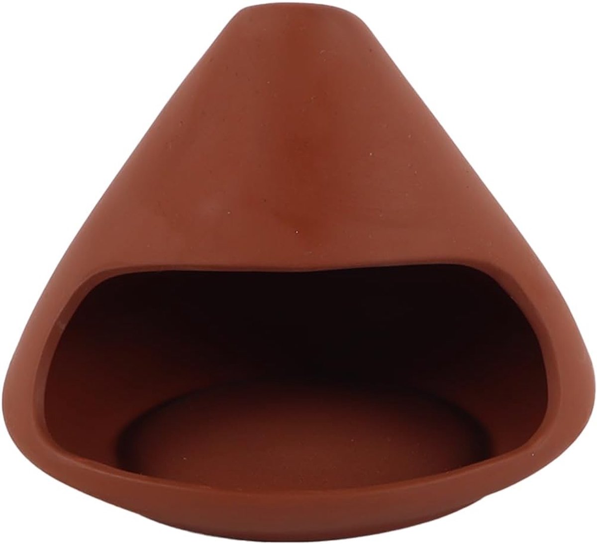 SnelShoppen - Kleisculptuur Palo Santo Houder - Handgemaakte Keramische Wierookstokjes Brander voor Houten Stokjes, Salie, Kegel Wierook - 14 cm - Per