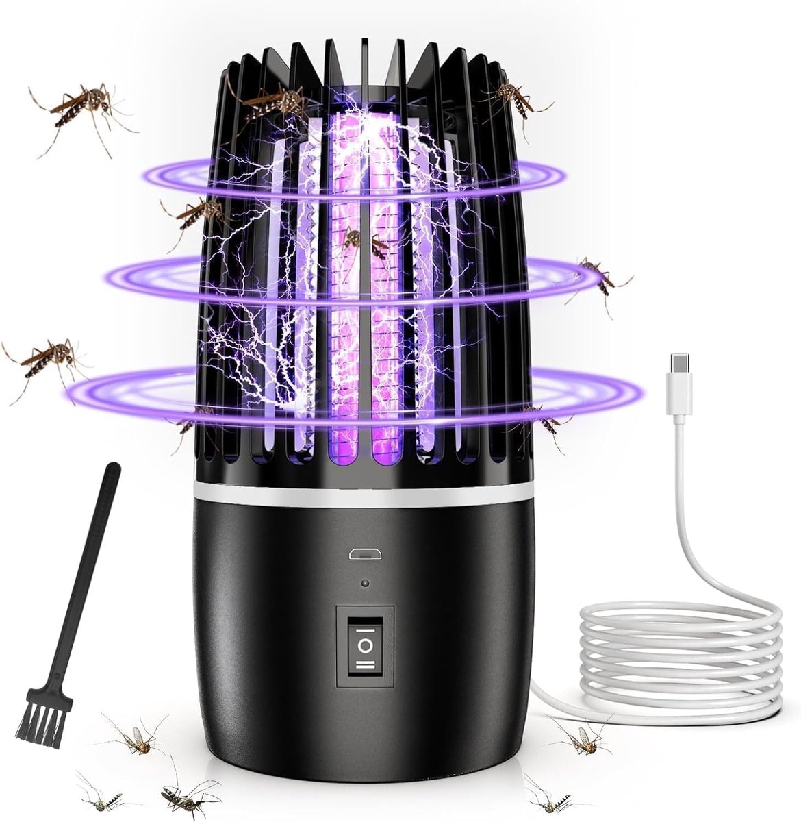 Muggenlamp 4200V - Elektrische insectenverdelger - UV licht - Effectieve muggenbestrijding outdoor - SnelShoppen