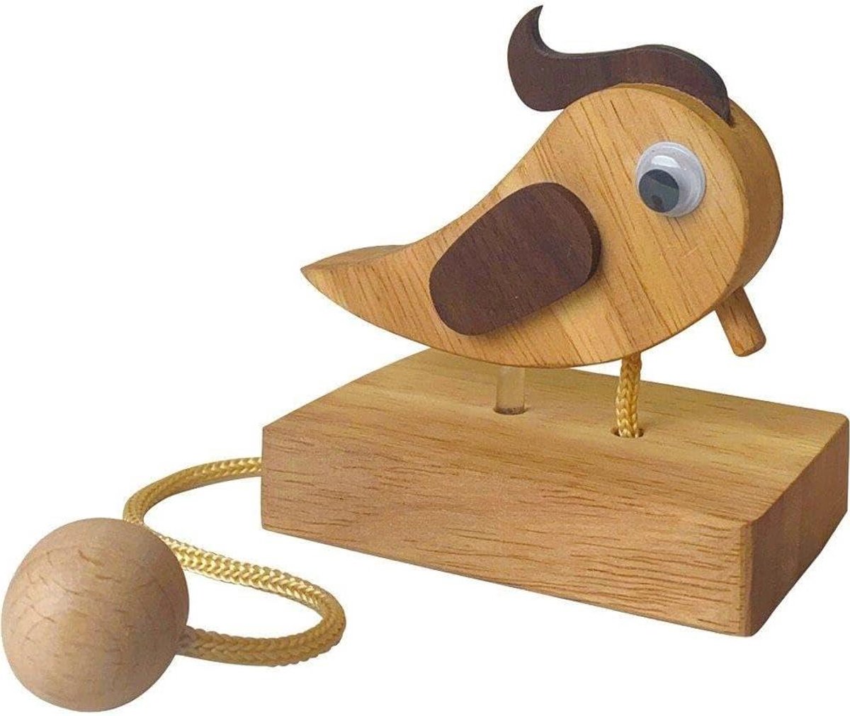 Specht Deurbel - Deurklopper Hout - Deur Decoratie - Handgemaakt Natuurlijk Hout - 25 cm - Natuurlijk Hout