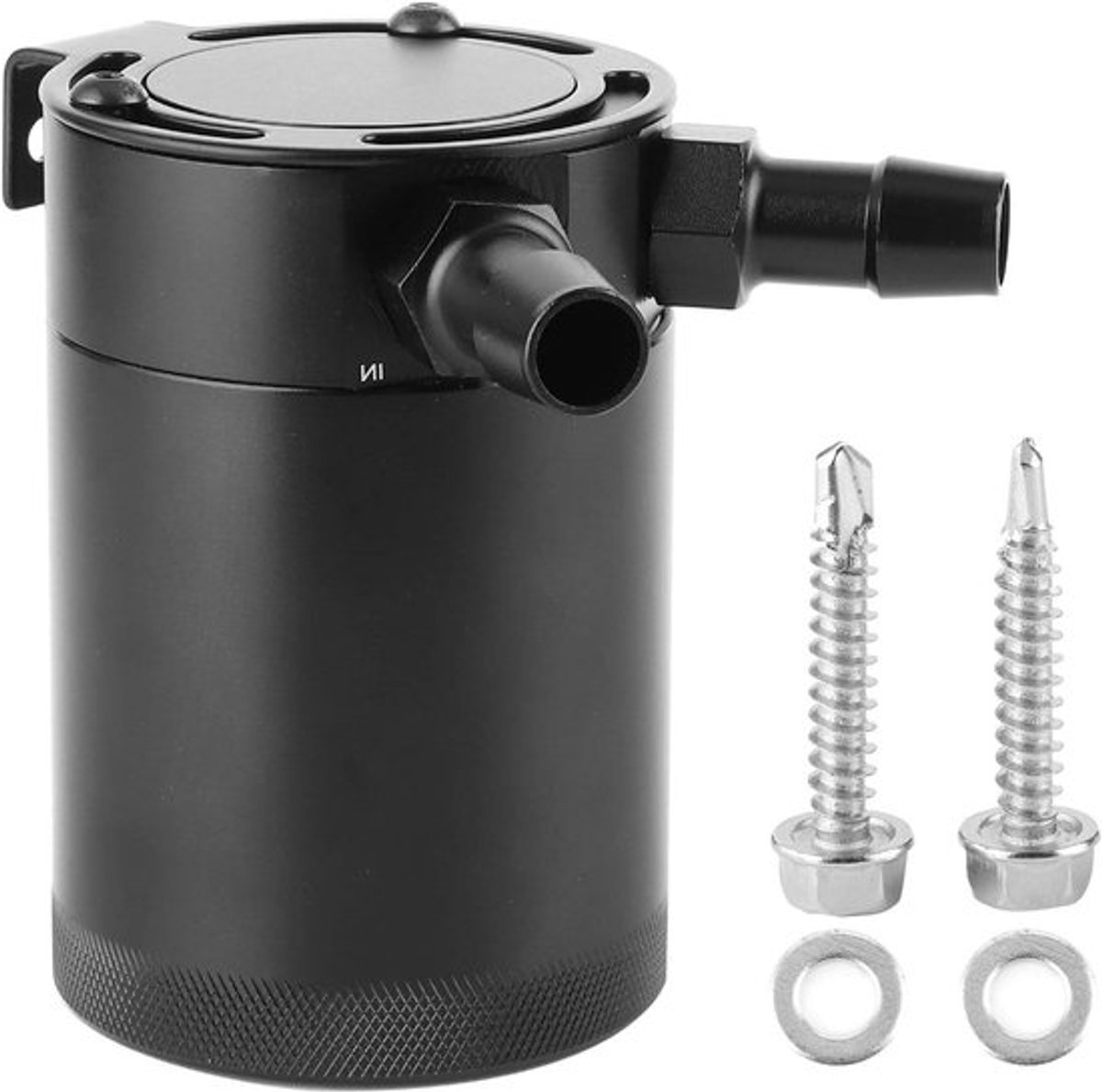 Universele 2 Port Oil Catch Can van 500Ml - Aluminium Reservoir Tank voor Motoren en Auto's