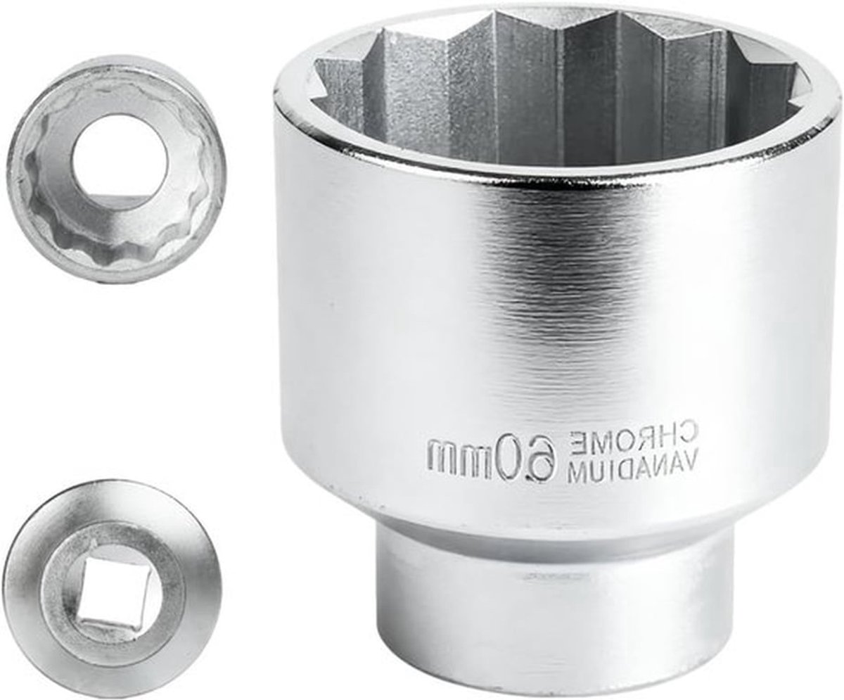 Steeksleutel 60 mm 3/4 inch 12-zijdig, duurzame CR-MO sleutel voor professioneel gebruik en reparaties