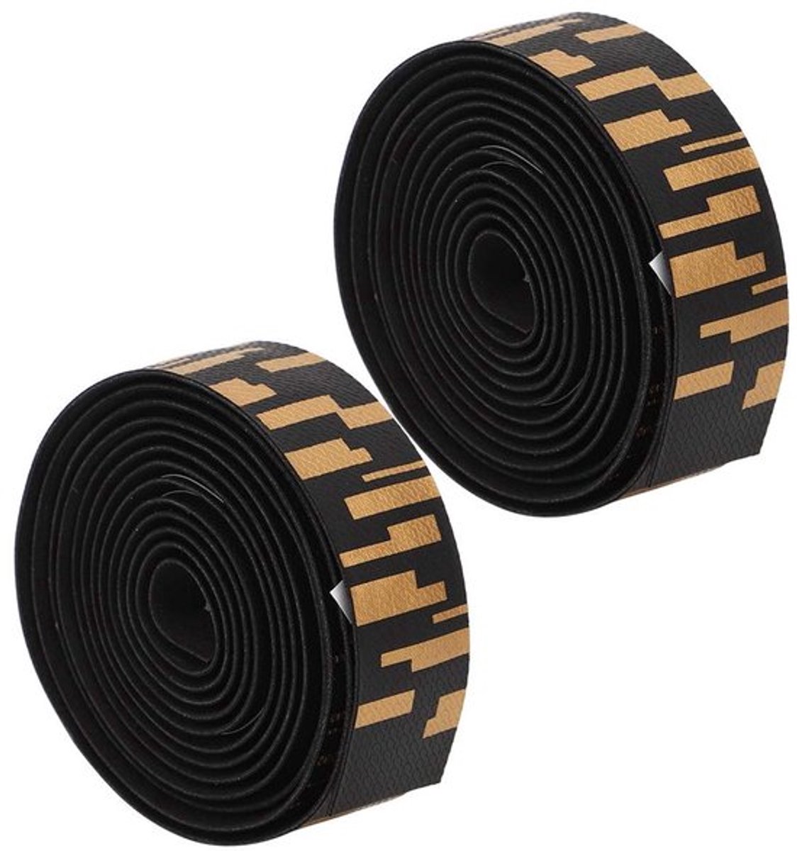 Comfortabele Kurken Fietsstuur Tape met Demping, Zweetabsorptie en Ademend Vermogen voor Fietshandvatten (Goud/Zwart)