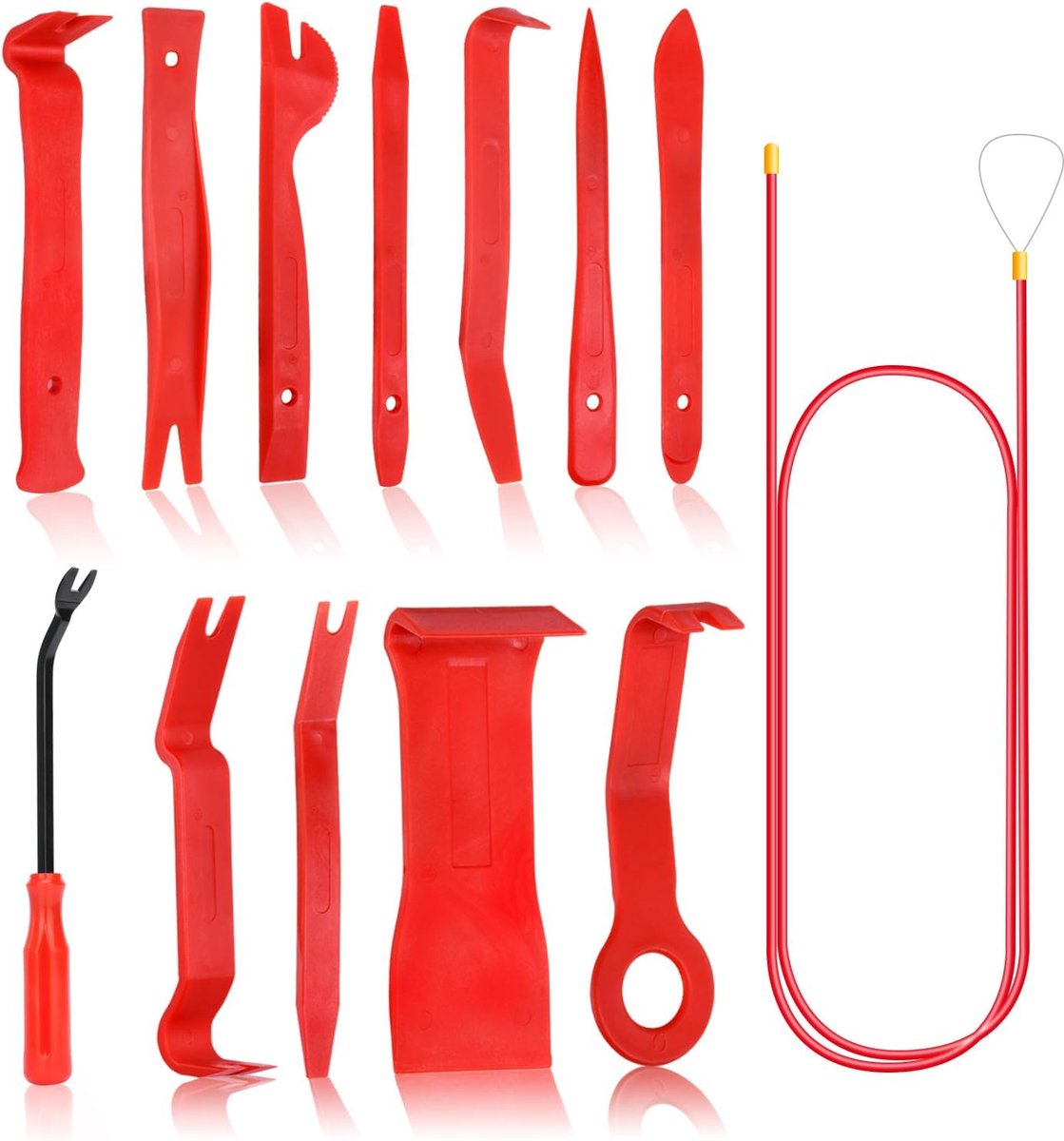 Car Trim Removal Tool 13-delige set - Sterke kunststof - Voor het verwijderen van panelen - Multifunctioneel gebruik - ShopVlot