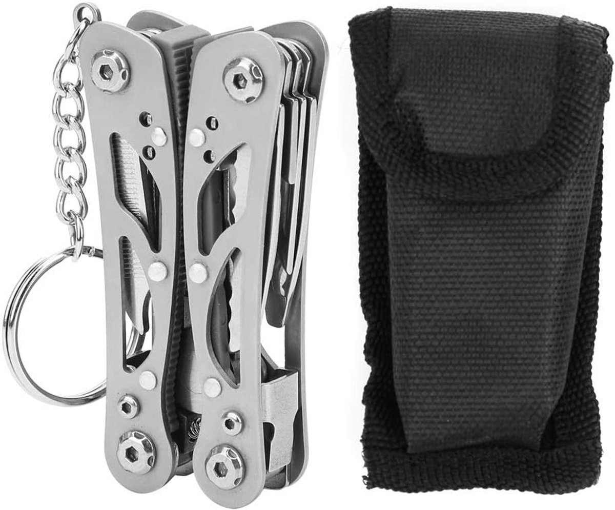 SnelShoppen - Vouwbare Tang, Multi-Functionele Tang, Pocketformaat, Vouwbare Multitool met Schroevendraaier, Perfect voor Buiten, Kamperen, Reizen