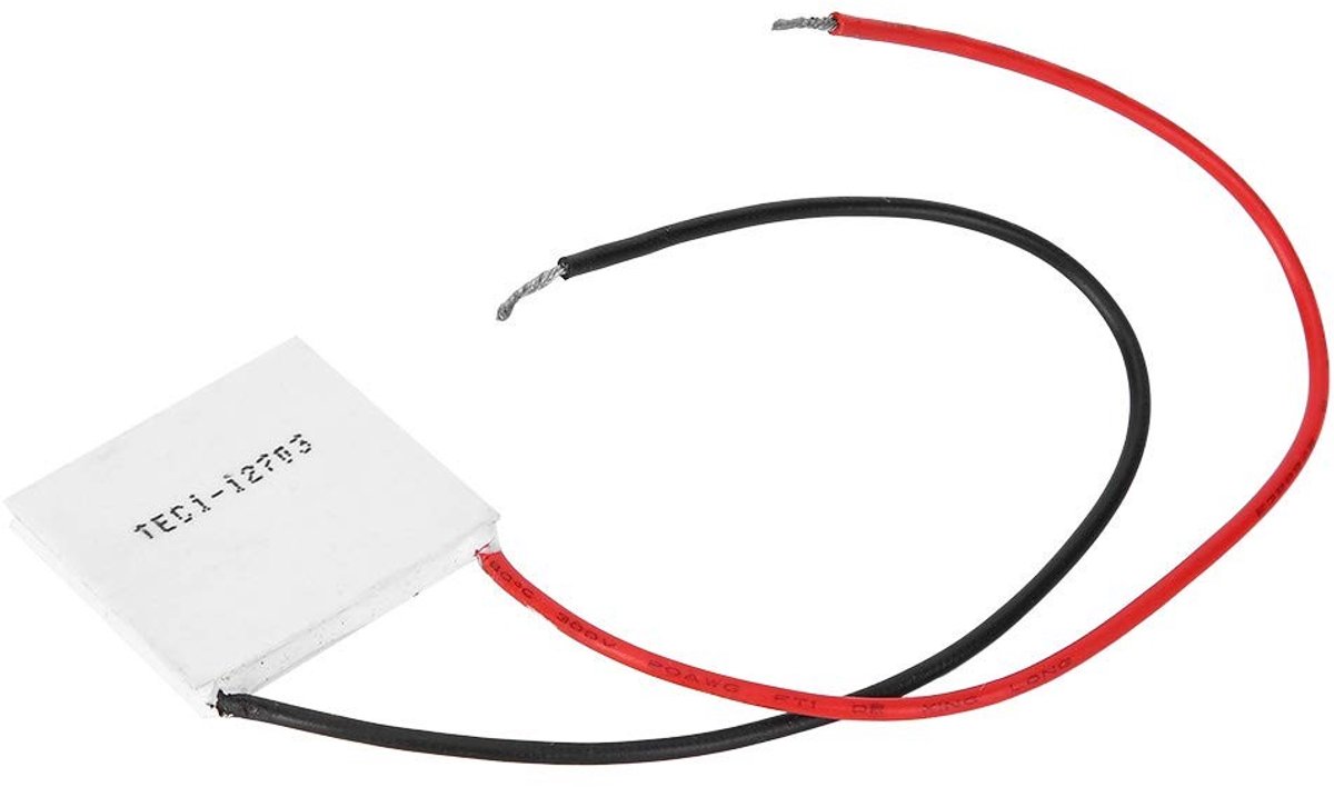 Thermo-elektrisch Peltier element 30 x 30 mm, 12V 3A koelplaat voor thermokoppels en koelsystemen