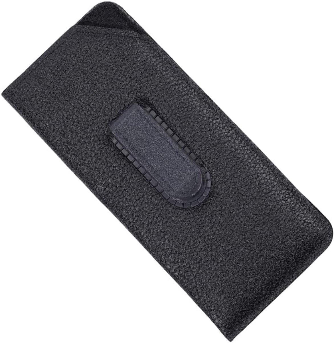 SnelShoppen - Slanke PU Leren Brilcase - Beschermende Zonnebril Pouch - Lichtgewicht Eyeglasses Houder voor Reizen - Zwart 15.5 x 8 cm - Voor Mannen e