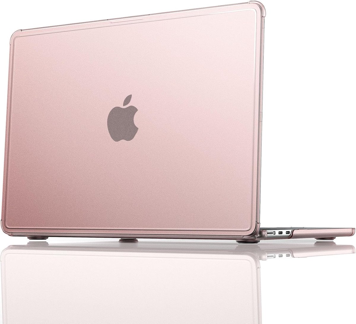 SnelShoppen - MacBook Air 13 inch Case Cover Frost | Roze Hard Shell met Randbescherming voor 2022-2026 Mac Air 13.6" A3449 A3240 A3113 A2681, 100% Kl