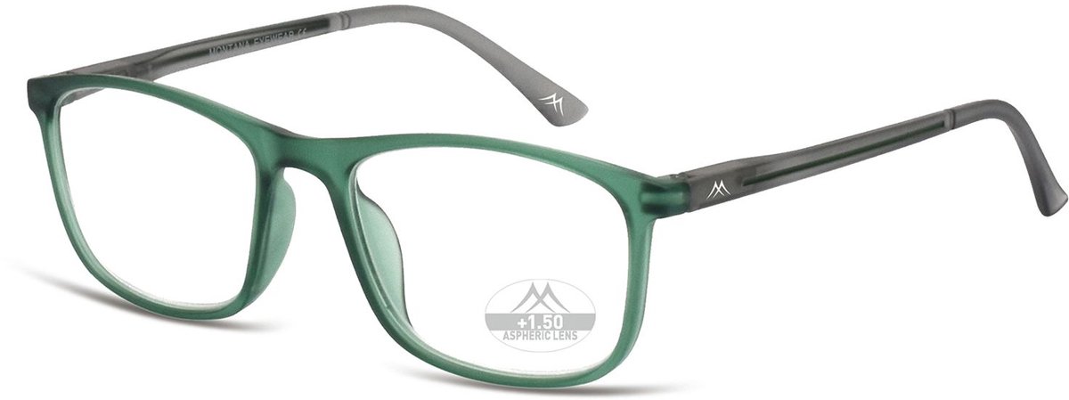 Montana Eyewear leesbril HMR49D +2.00 Groen Grijs Rechthoekig