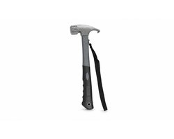 Campinghamer 16 oz met haringtrekker - 30 cm - staal en rubber