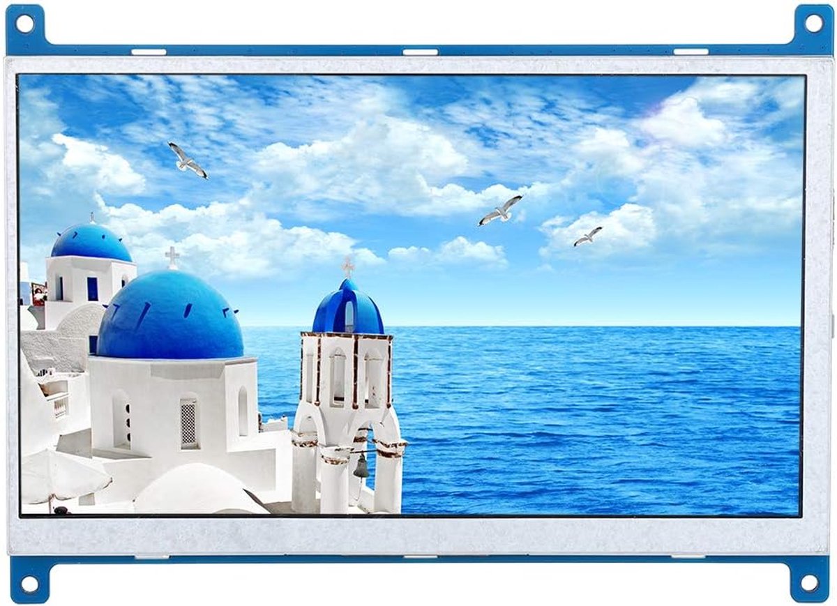 SnelShoppen - 7 Inch HDMI Monitor Display 1024 X 600 HD TFT Scherm voor Raspberry Pi 4B/3B - Compact en Energiezuinig