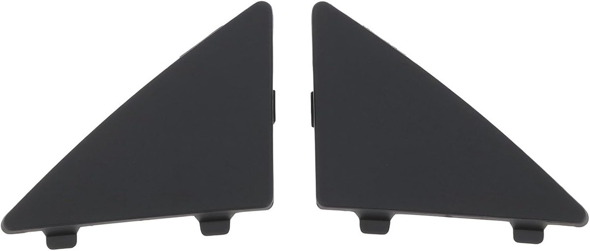 SnelShoppen - Set Voorbumper Trekhaak Oogdoppen Geschikt Voor Mazda 3 2014-2016 - BHN1-50-101 102 - Zwart ABS Vervangingscovers