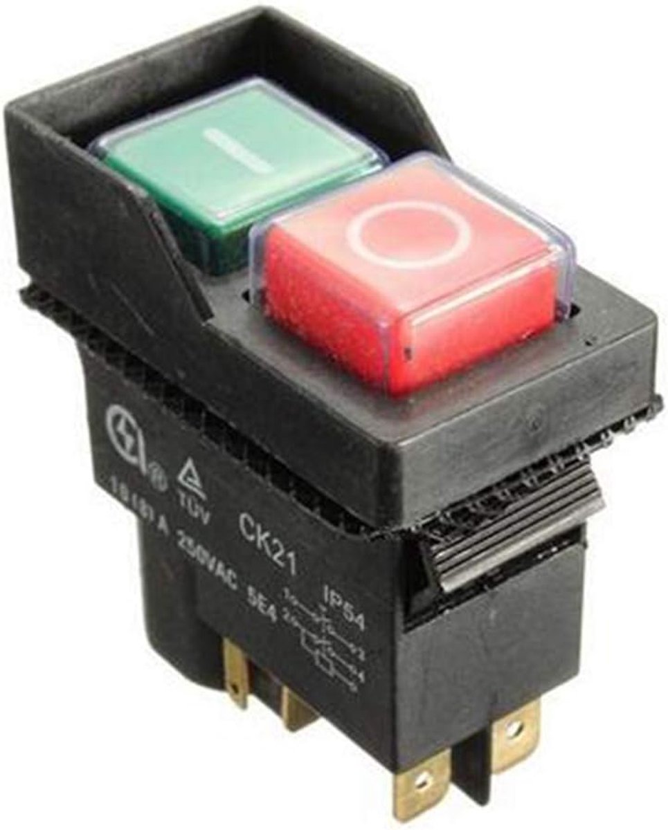 SnelShoppen - 240V Minimix 150 Elektrische Betonmixer met Aan/Uit Schakelaar - Duurzaam, Hoogwaardige Kwaliteit, Compact Ontwerp, Zwart met Rode en Gr