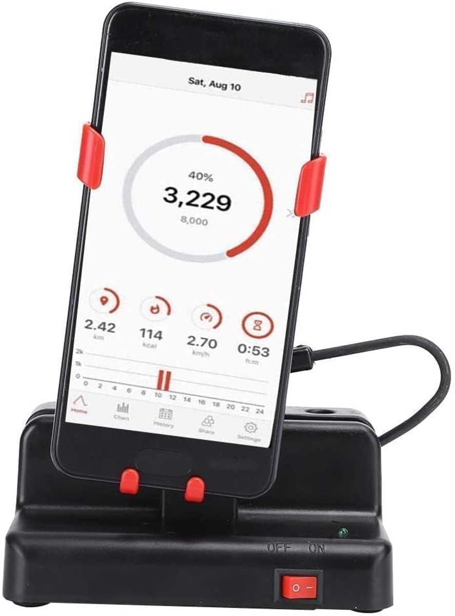 SnelShoppen - Automatische Mobiele Telefoon Shaker Stappenteller Links/Rechts Beweging met Aan/Uit Schakelaar voor Stappen Verdienen tot 8000 Stappen