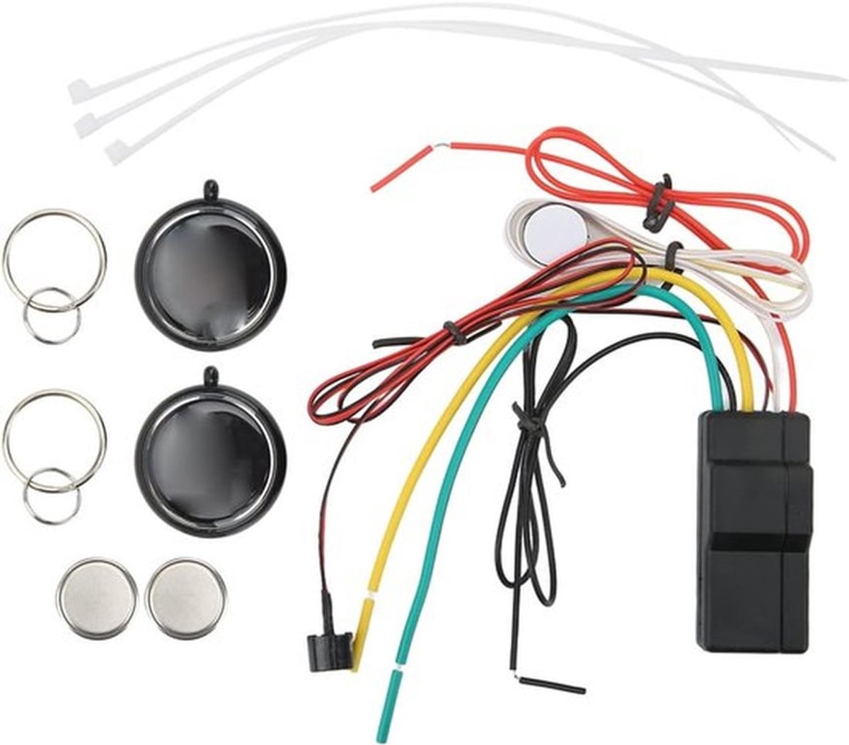 Draadloos Motorblokkering Systeem met Keyless Entry en Alarm voor 12V Voertuigen - 2.4GHz Technologie, Beveiliging en Startonderbreking