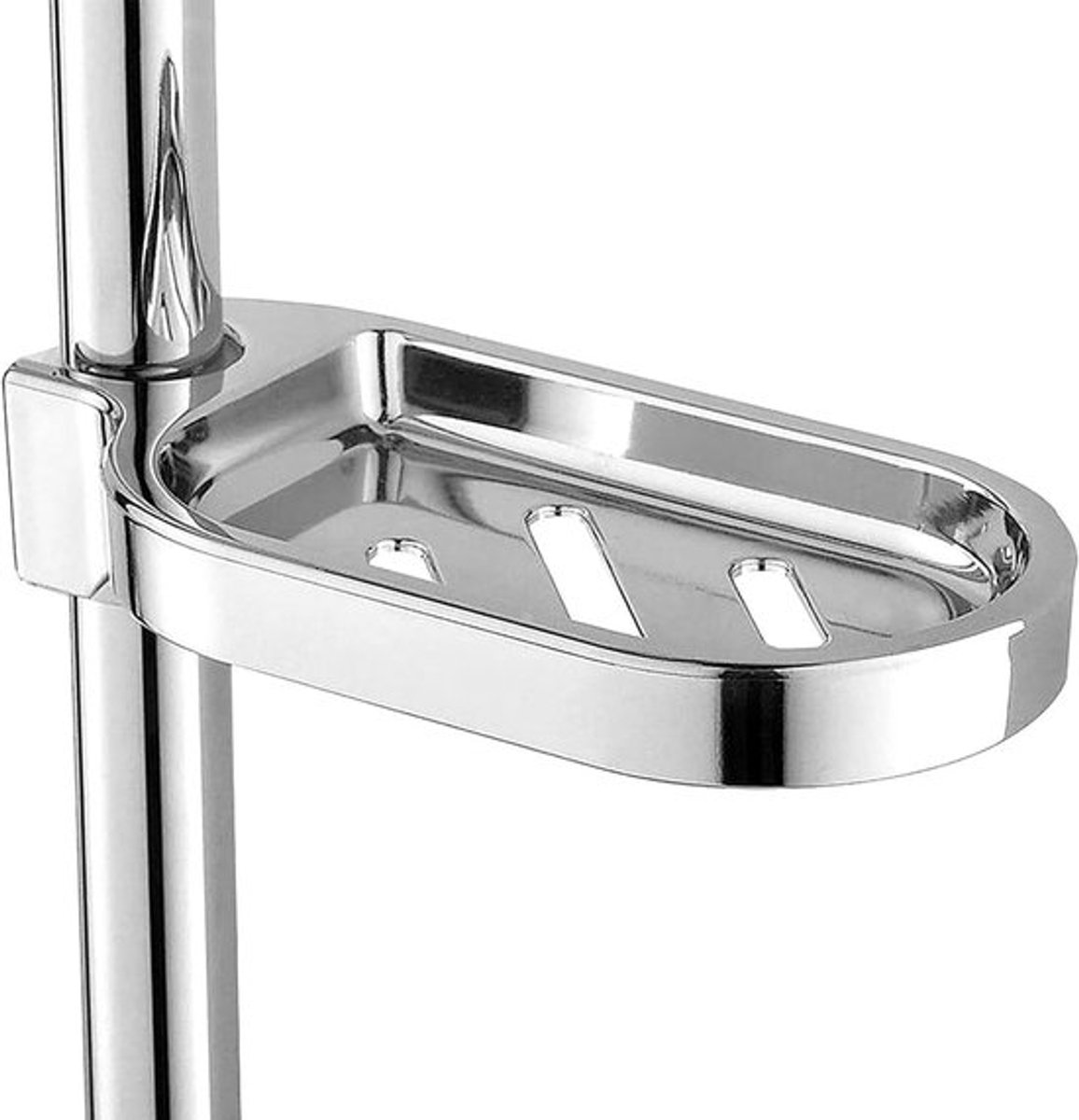 Verstelbare zeephouder voor douche, zeepdish zonder boren, doucheaccessoires en zeeptray voor optimale hygiëne