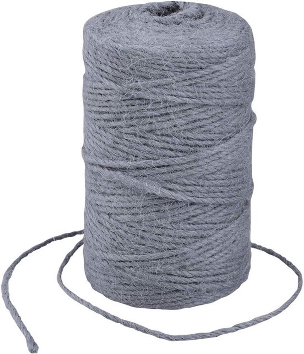 Jute Koord 100 Meter, 2 mm Sterk Jute Touw voor Tuinieren, Creatieve DIY Projecten en Ambachten