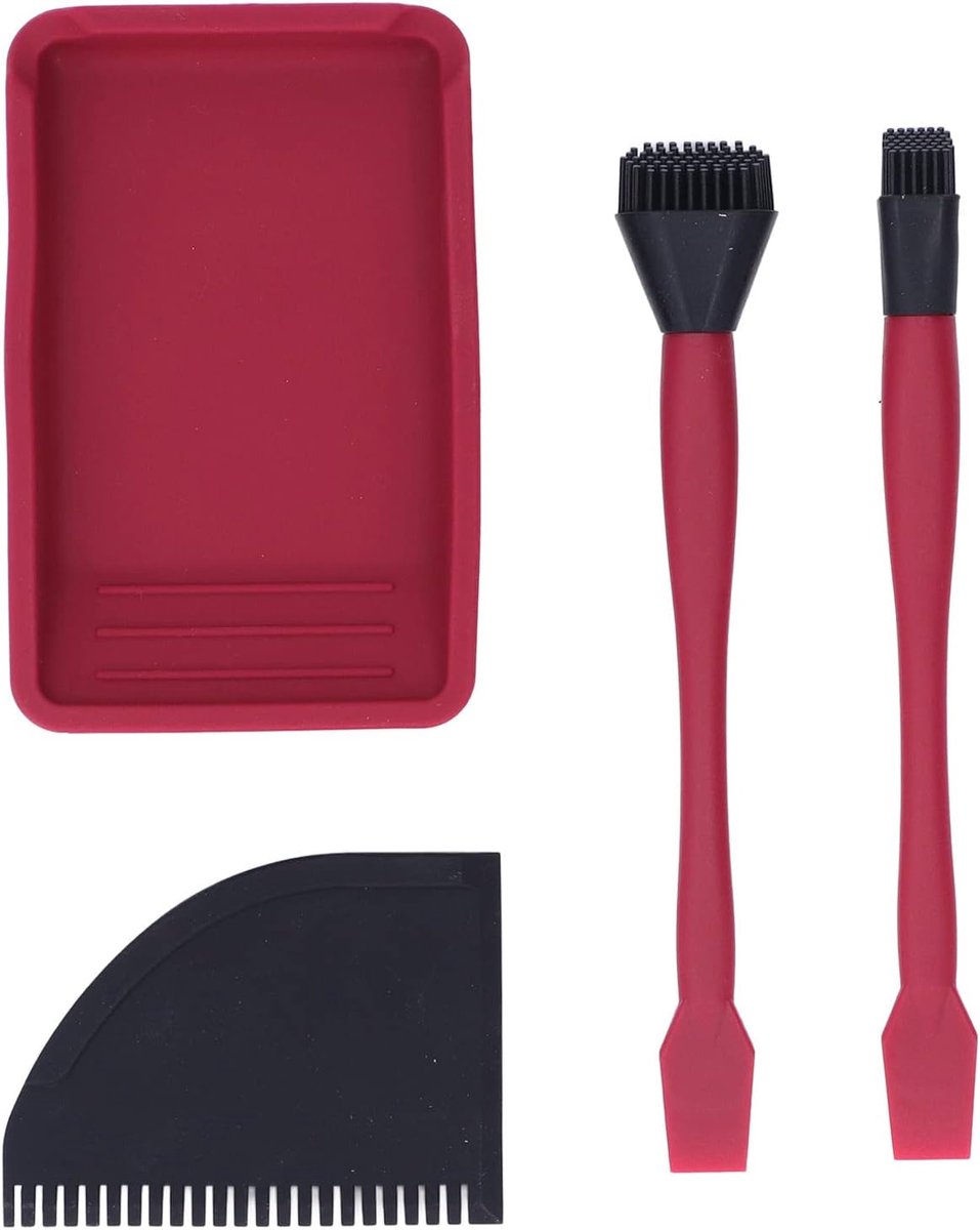 SnelShoppen - Silicone Lijm Set 4 Delig met 2 Borstels, 1 Kam en 1 Container, Ideaal voor Houtbewerking, Perfecte Hechting, Eenvoudig Aanbrengen