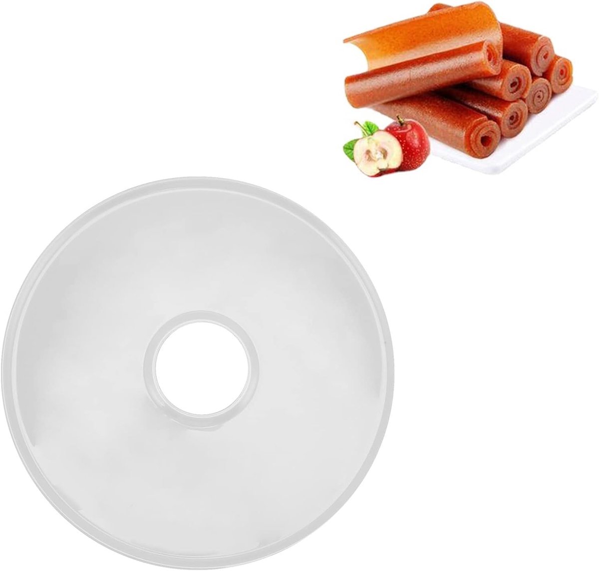 SnelShoppen - Silicone Dehydrator Vellen, Lekvrije Voedsel Droog Accessoires voor FD660 Fruit Droogmachine, Transparant, Voor Soepen, Purees en Snacks