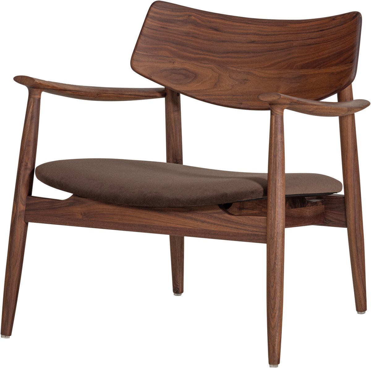 WOOOD Bask Fauteuil - Walnoothout - Bruin - 72x69x70