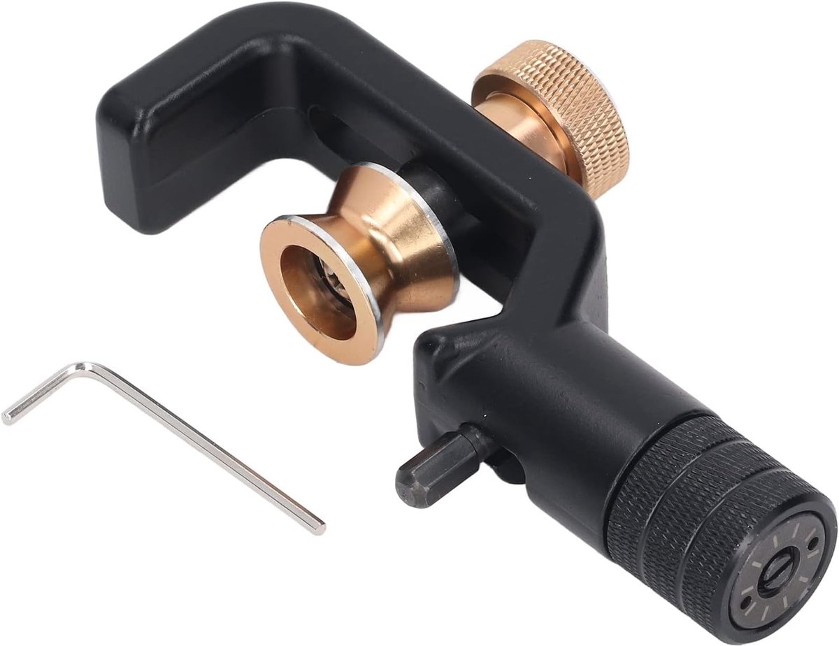 SnelShoppen - Verstelbaar Kabelafstripmes voor Armoured Cables - Aluminium Legering, Snijmaat 8-28,6mm, Ideaal voor Fiber Optische Kabels, Koper, Staa