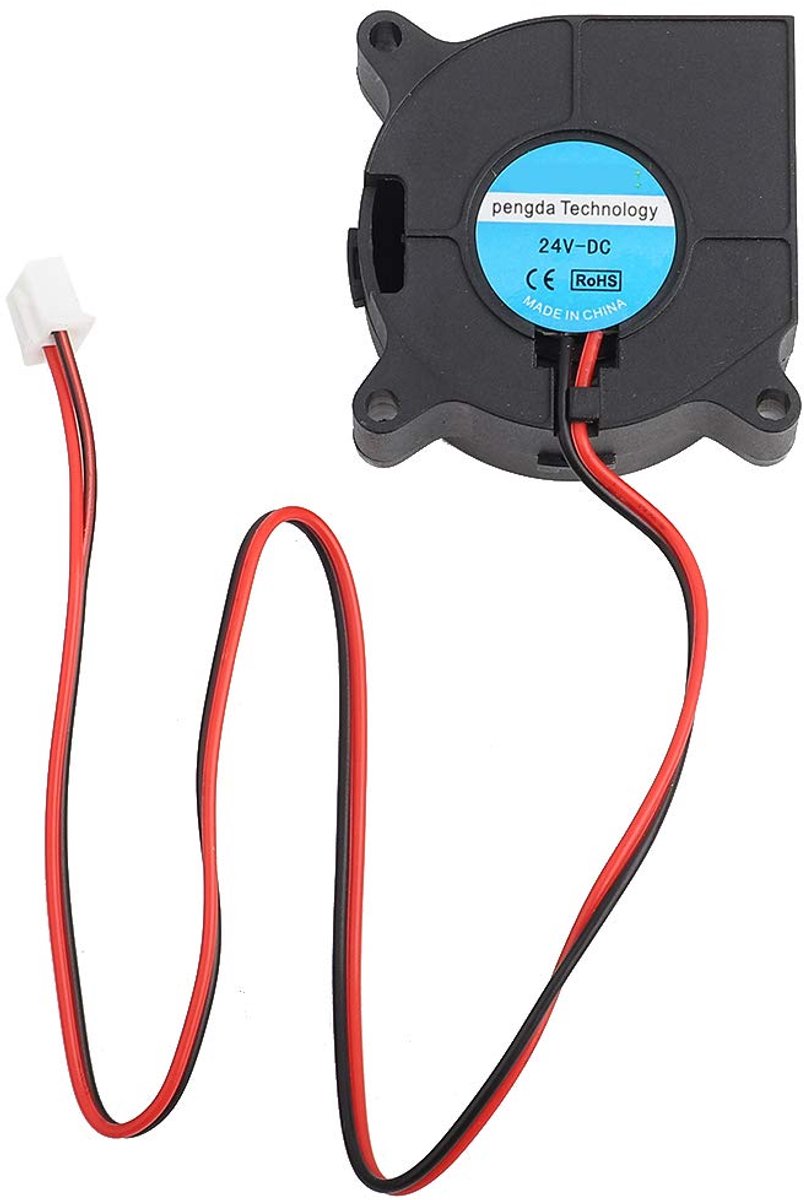 SnelShoppen - Super Ventilatie Koelventilator, Turbo Blower 4020 met Hoge Winddruk, PBT Antiplastic, 24V voor 3D Printer Koeling