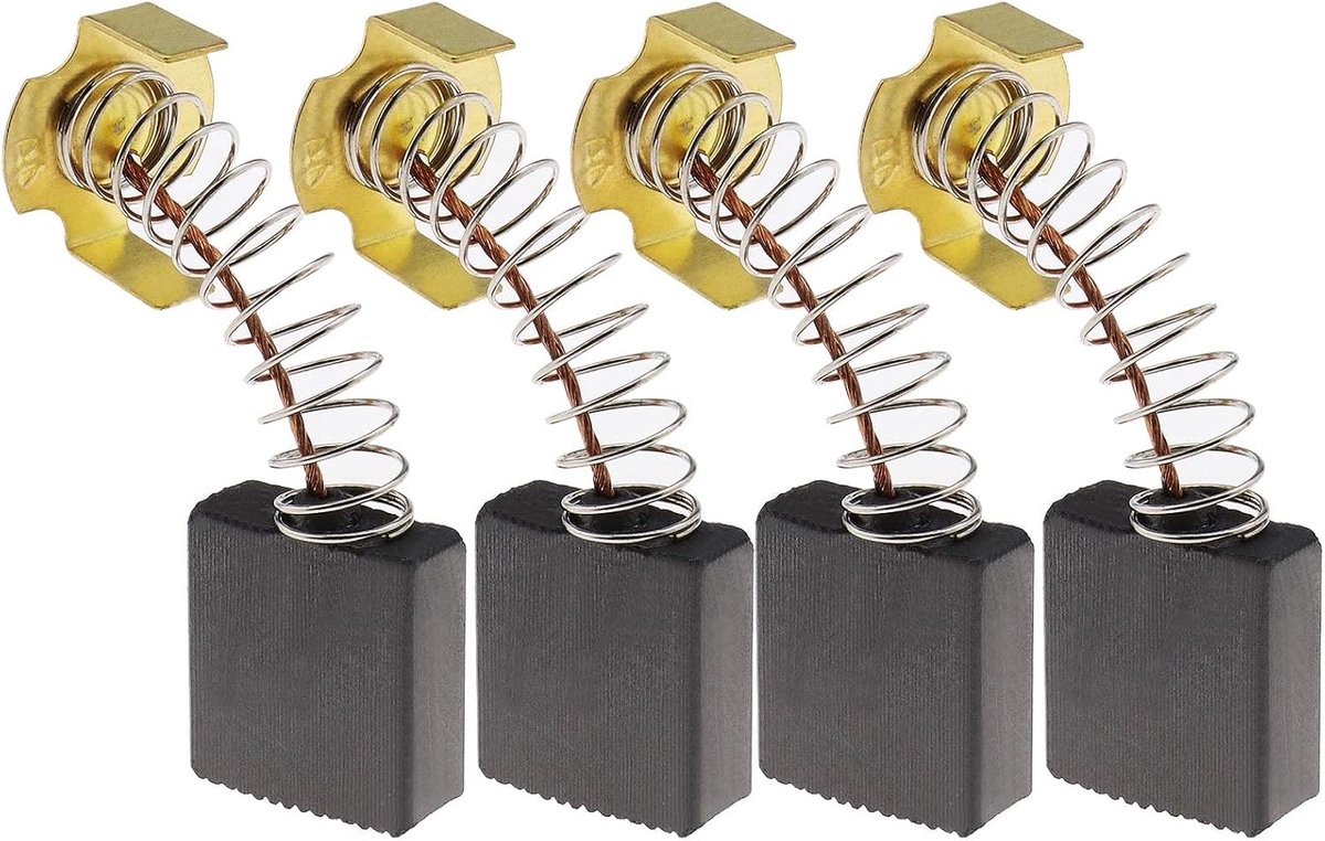 SnelShoppen - Carbon Borstels 7 x 17 x 17 mm Voor Miterzaag, Vervangende Onderdelen, Hoogwaardige Accessoires, 2 Paren