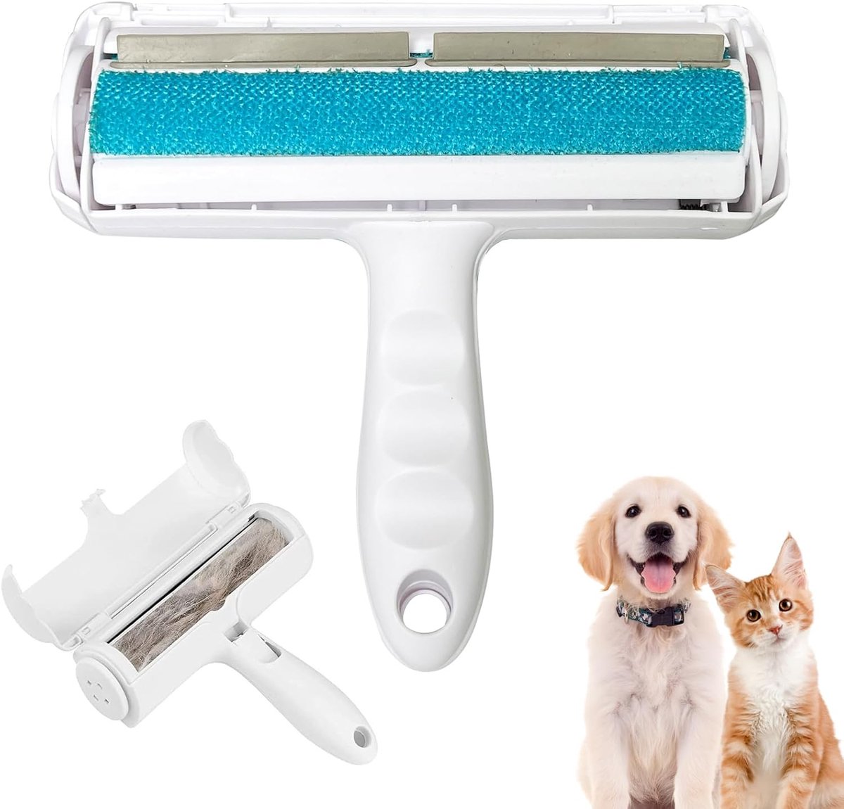 SnelShoppen - Herbruikbare Dierenharen Verwijderaar, Dubbelzijdige Haren Roller voor Honden, Effectieve Haarverwijdering van Kleding, Banken, Beddengo