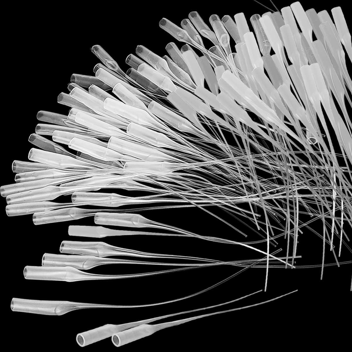 300 Stuks Plastic Microtips voor Lijm, Precisie Applicator en Dispenser voor Laboratorium en Knutselen, Ideaal voor Nauwkeurige Dosering en Toepassingen