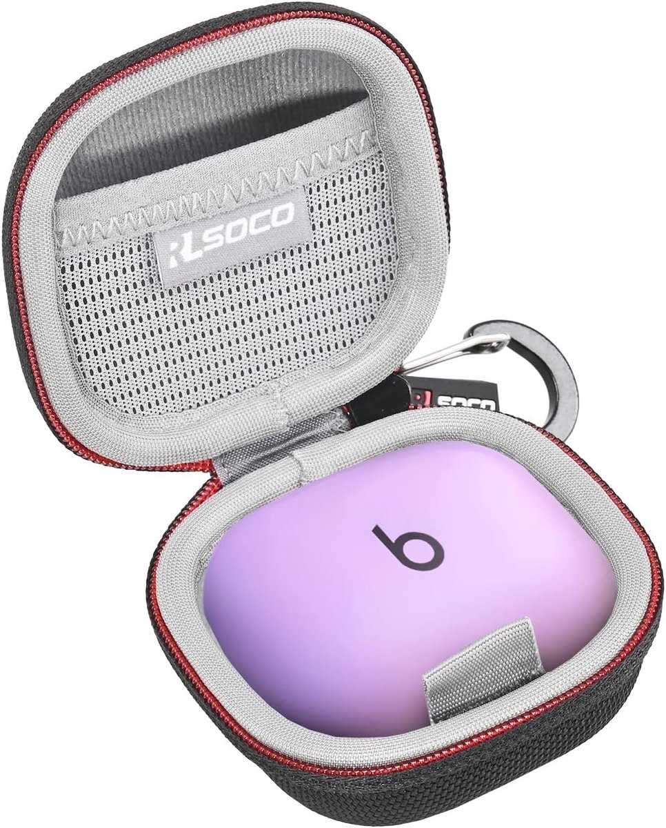 Duurzame Beschermhoes voor Draadloze Oordopjes - Geschikt voor Powerbeats Fit - Zwart, Schokbestendig en Lichtgewicht