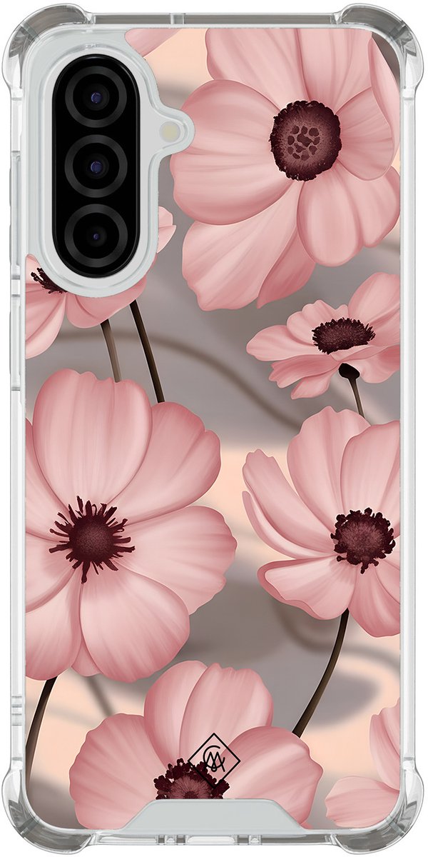 Casimoda® hoesje - Geschikt voor Samsung Galaxy A37 - Soft Bloom Pink - Shockproof case - Extra sterk - TPU/polycarbonaat - Roze, Transparant