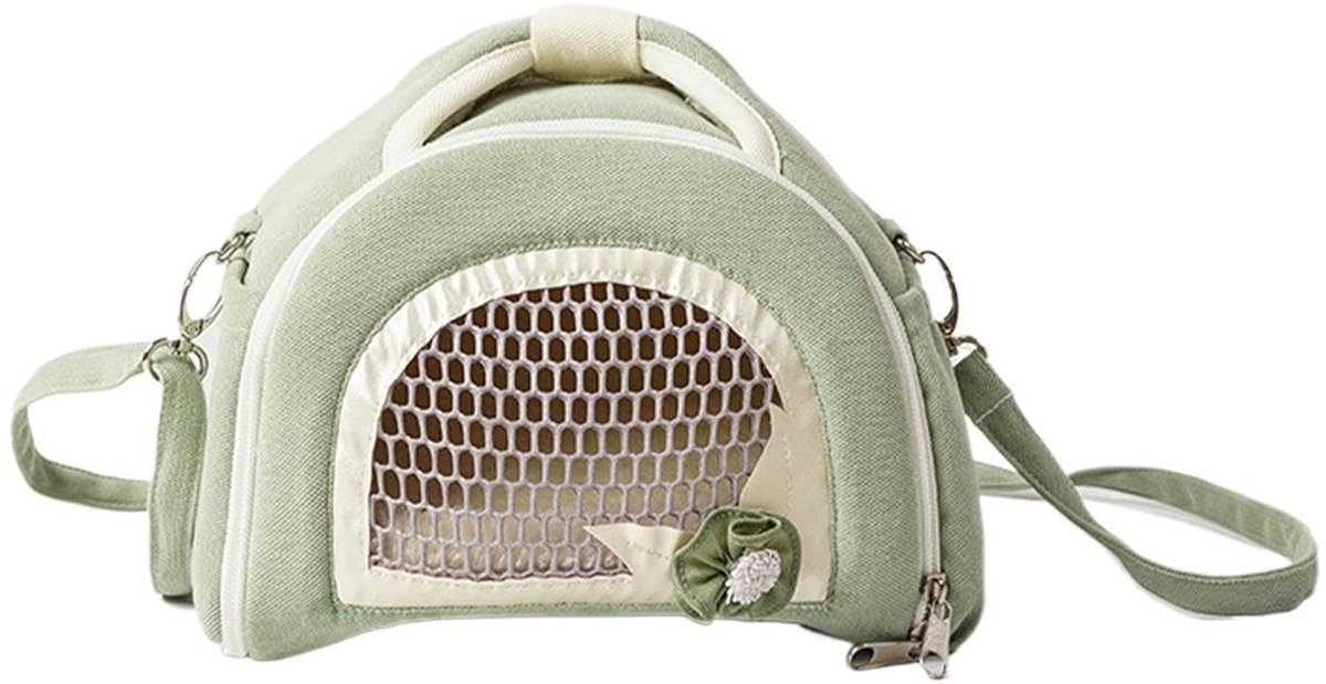 Solidchoice - Hamster Draagzak voor Buiten, Ademend Ontwerp, Groen