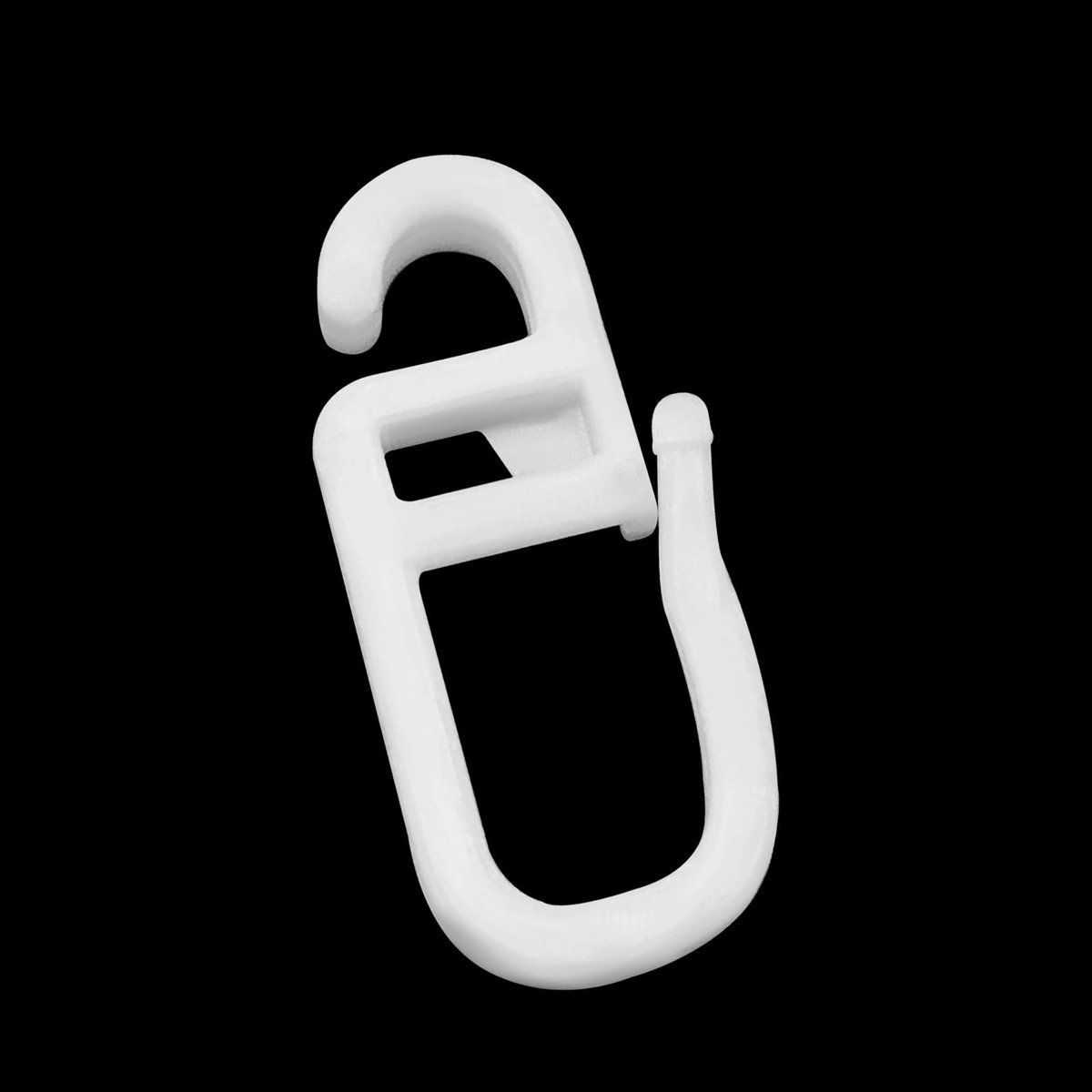 Solidchoice - 150 Transparante Overclip Haakjes voor Gordijnen