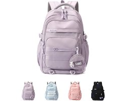 Rugzak - Waterdichte rugzak voor meisje - laptophoes - Rugtas - laptoptas - Rugzak Meisje - School rugtas - lichtgewicht schooltas - Schooltas - Rugzakken met grote capaciteit voor Meisjes en Jongens - Tieners - Boekentas - Schoolrugzakken - Paars