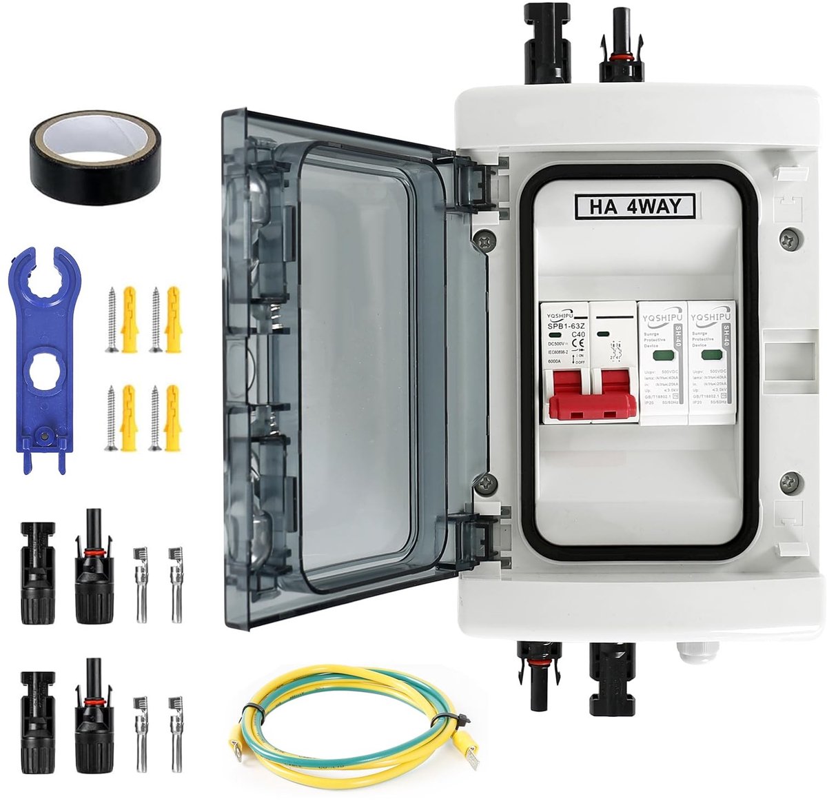 Solidchoice - DC 40A/1000V Zonnepaneel Overspanningsbeveiliging